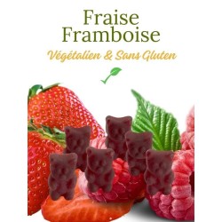 ourson infusion fraise framboise végétalien