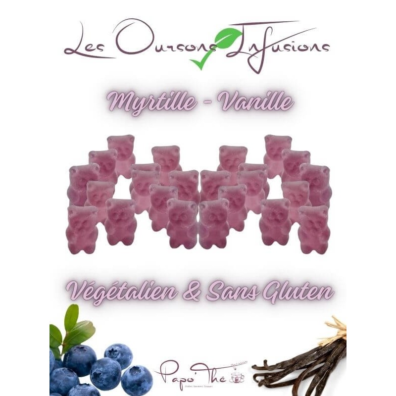 bonbon à infuser myrtille vanille VEGETALIEN