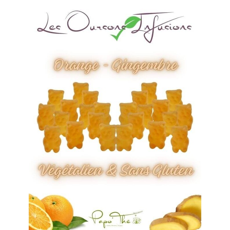bonbon à infuser Orange Gingembre VEGETALIEN