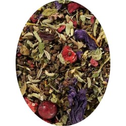 Tisane Colorée Menthe Verveine Fruits Rouges