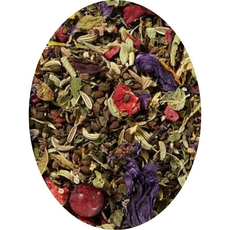Tisane Colorée Menthe Verveine Fruits Rouges
