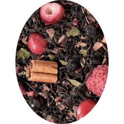 Thé Noir Myrtille Framboise Cacao