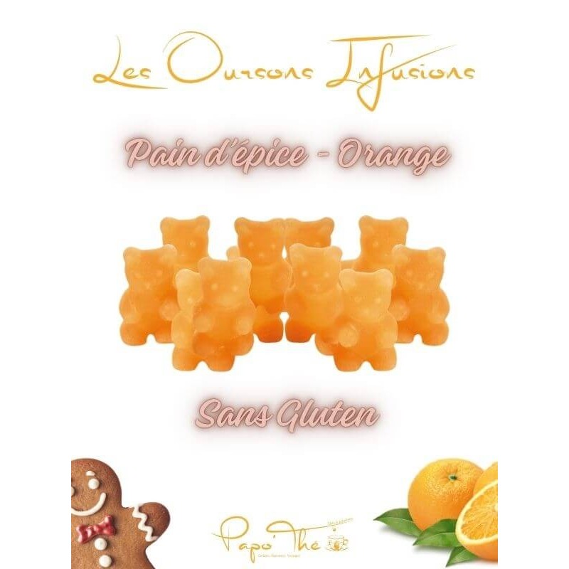 bonbon à infuser  pain d'épice orange